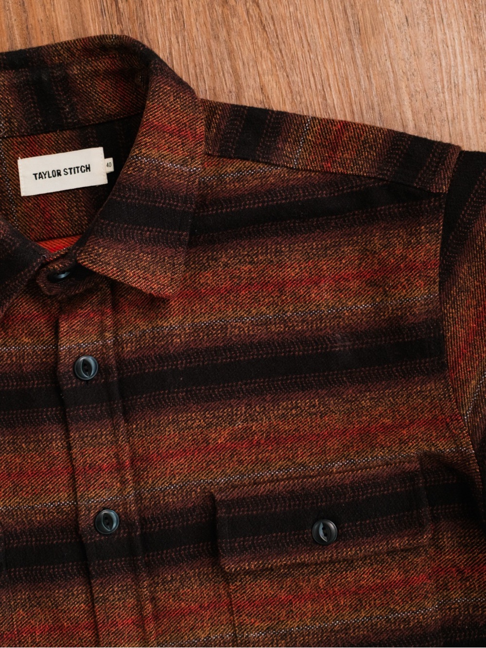 Taylor Stitch The Moto Utility Shirt
in Sunset Stripe